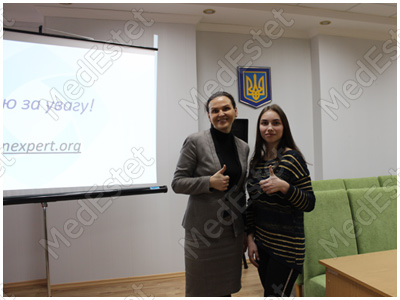 косметолог МедЭстет на конференции по чистоте